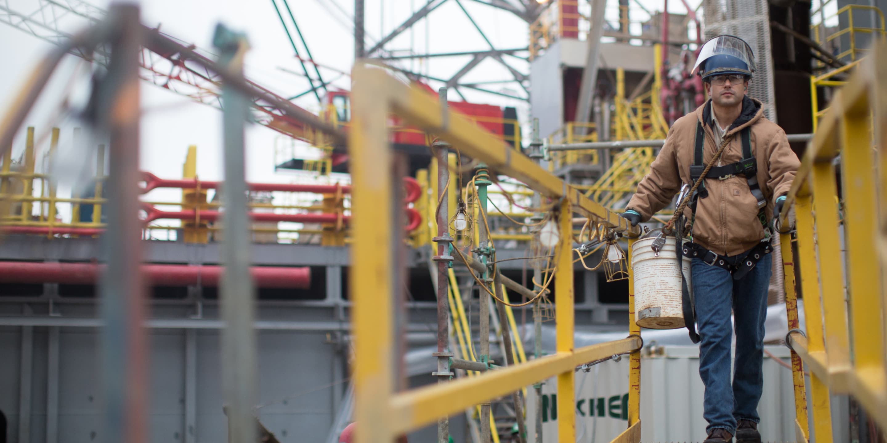 Honeywell field service technician touring a facility to determine analysis on their current usage of gas detection devices. 